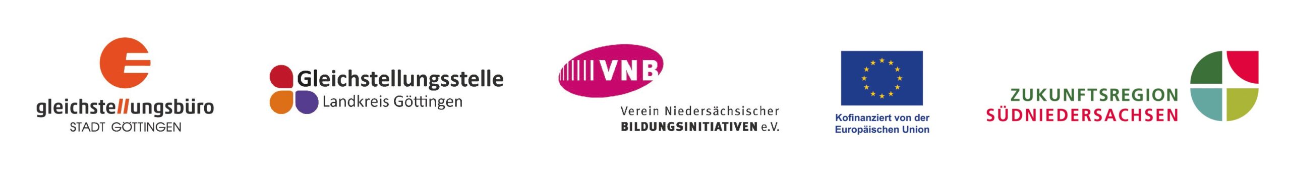 Eine Aneinanderreihung von Logos der Insitutionen, welche dieses Projekt fördern